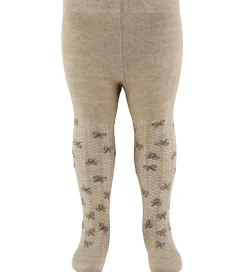 Basis|Strømpebukser|Minymo Strømpebukser - 2-pak - Shell/beige m. Sløjfer