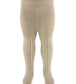 Strømpebukser|Minymo Strømpebukser - Rib - Silver Mink