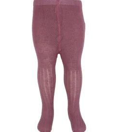 Strømpebukser|Minymo Strømpebukser - Uld - Rib - 2-Pak - Orchid Haze