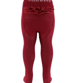 Strømpebukser|Minymo Strømpebukser m. Blonder - Rio Red