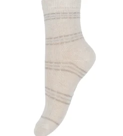 Strømper|Minymo Strømper - 5-pak - Gråmeleret/Beige m. Print