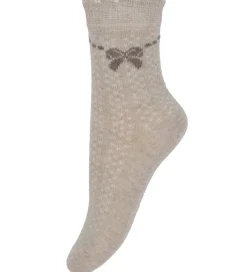 Strømper|Minymo Strømper - 2-pak - Shell/beige m. Print