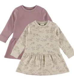 Kjoler|Basis|Minymo Sweatkjoler - 2-pak - Elderberry