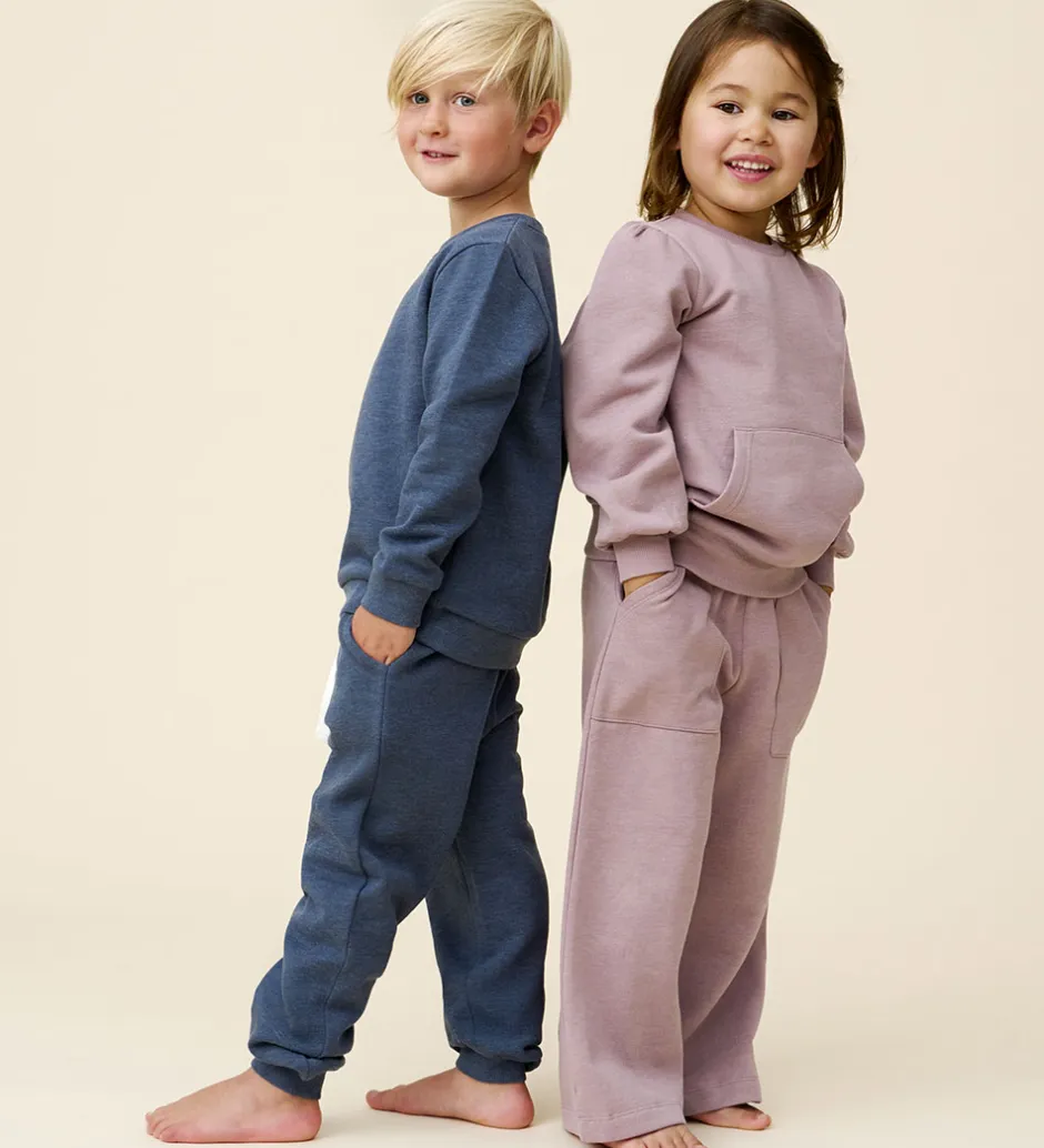 Basis|Minymo Sweatpants - 2-pak - Elderberry/Rainy Day