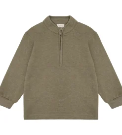 Basis|Minymo Sweatshirt m. Lynlås - 2-pak - Vetiver