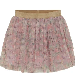 Nederdele|Minymo Tylnederdel - Burnished Lilac m. Blomster