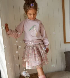 Nederdele|Minymo Tylnederdel - Burnished Lilac m. Blomster