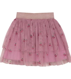 Nederdele|Minymo Tylnederdel - Mauve Orchid m. Kirsebær