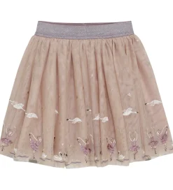 Nederdele|Minymo Tylnederdel - Shadow Gray m. Broderi