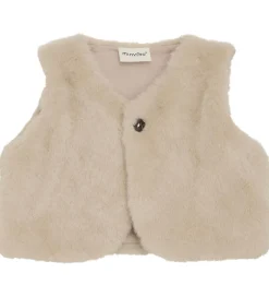 Veste|Minymo Vest - Imiteret Pels - Smoke Gray