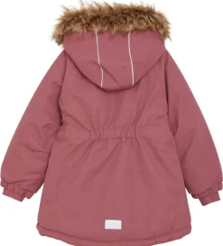 Vinterjakker|Minymo Vinterjakke - Withered Rose m. Flæser