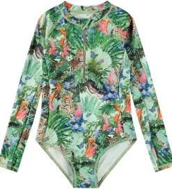 Badetøj|Molo Badedragt - UV50+ - Necky - Green Tropical