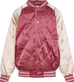 Vinterjakker|Molo Bomberjakke - Haru - Dark Rose/Creme m. Broderi