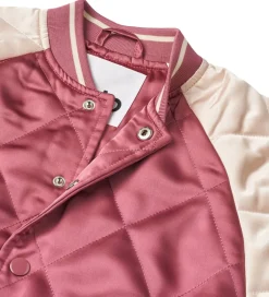 Vinterjakker|Molo Bomberjakke - Haru - Dark Rose/Creme m. Broderi