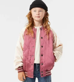 Vinterjakker|Molo Bomberjakke - Haru - Dark Rose/Creme m. Broderi