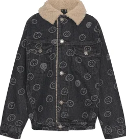 Vinterjakker|Molo Denimjakke - Hiro - Happiness Black