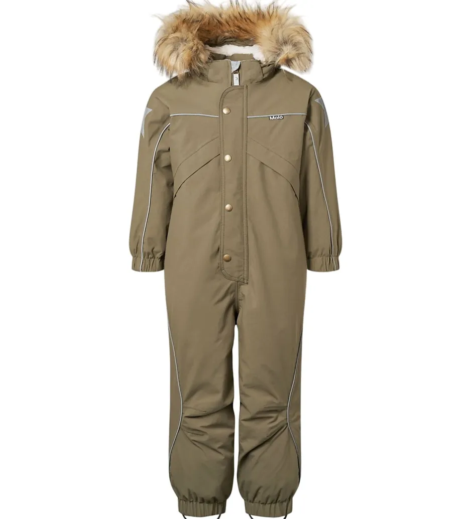 Flyverdragter|Molo Flyverdragt - Polaris Fur - Bark Green