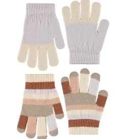 Handsker Og Luffer|Molo Handsker - Strik - Kei - 2-pak - Lilac Marble