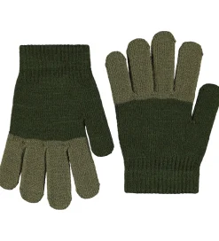 Handsker Og Luffer|Molo Handsker - Strik - Kei - 2-pak - Dark Forest