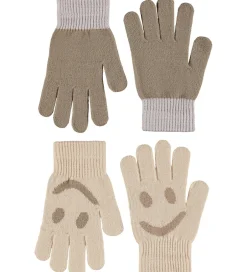 Handsker Og Luffer|Molo Handsker - Strik - Kello - 2-pak - Vanilla