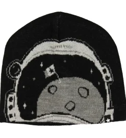 Tørklæder|Molo Hue m. Tube - Kleo - Uld/Polyester - Very Black m. Rumhjelm