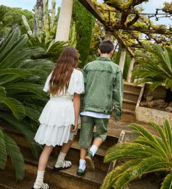 Nederdele|Molo Nederdel - Brianna - Crisp White m. Hulmønster