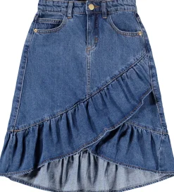 Nederdele|Molo Nederdel - Denim - Belinda - Mid Blue Denim