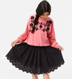 Nederdele|Molo Nederdel - Fløjl - Bellis - Black