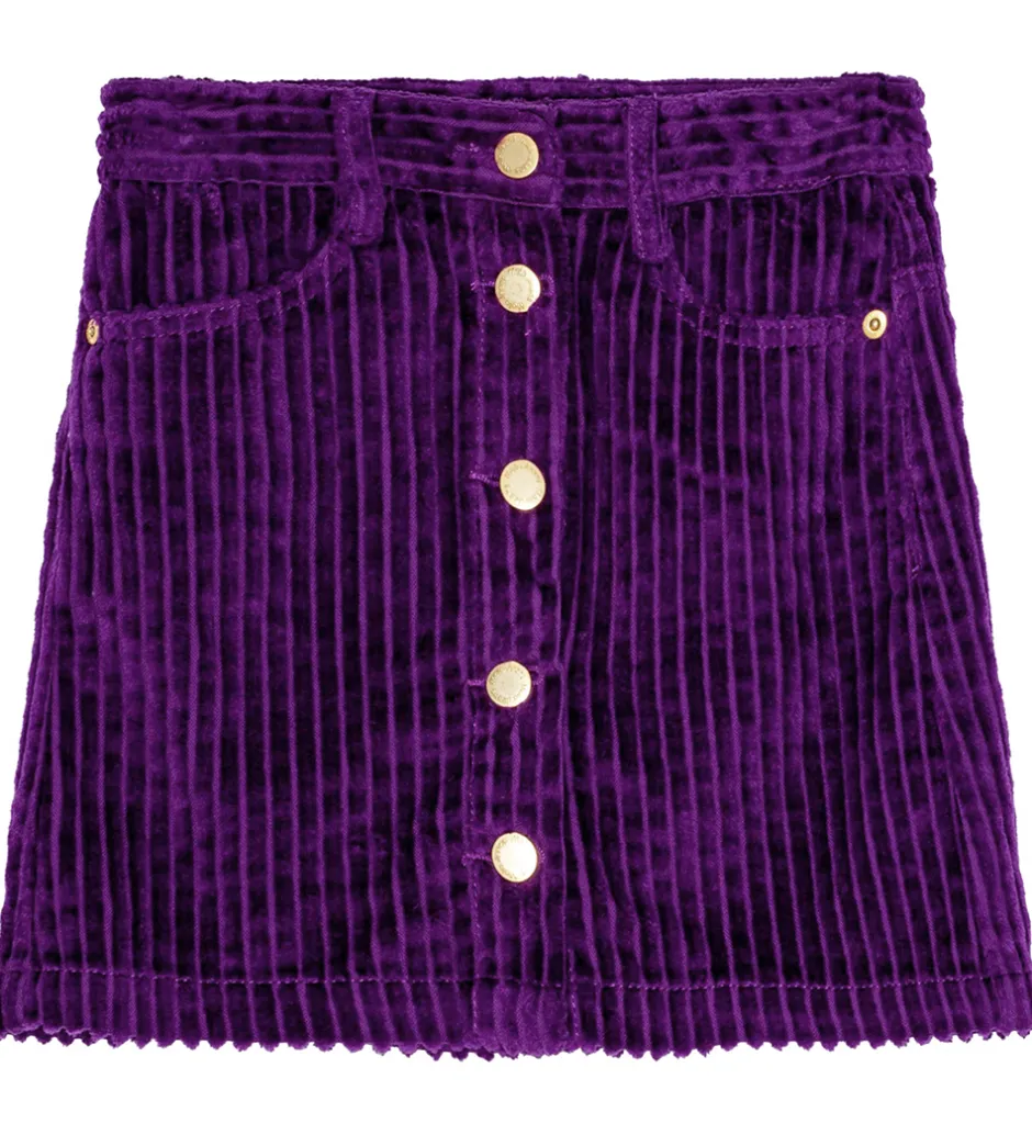 Nederdele|Molo Nederdel - Fløjl - Bera - Warm Purple