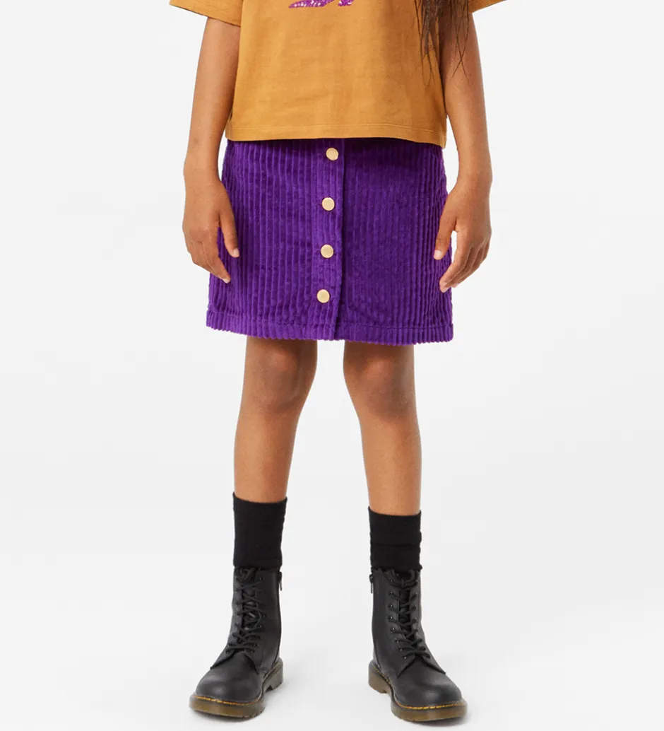 Nederdele|Molo Nederdel - Fløjl - Bera - Warm Purple