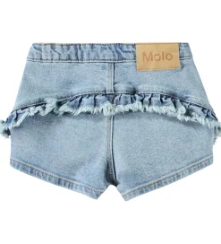 Shorts Og Knickers|Molo Shorts - Denim - Agnetha - Distressed Washed