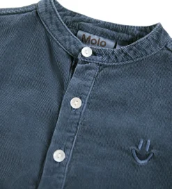 Skjorter|Molo Skjorte - Fløjl - Enoz - Evening Sky