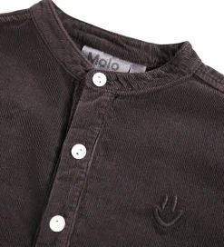 Skjorter|Molo Skjorte - Fløjl - Enoz - Dark Cocoa