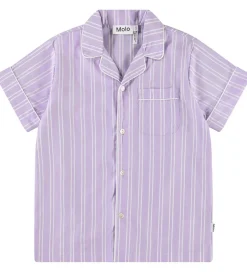 Skjorter|Molo Skjorte - Rara - Purple Rail Stripe