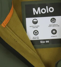 Softshell|Molo Softshelljakke m. Fleece - Cloudy - Forest Block