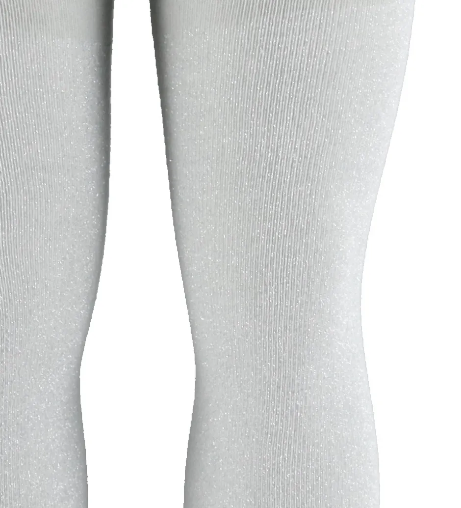 Strømpebukser|Molo Strømpebukser - Glitter Tights - Silver