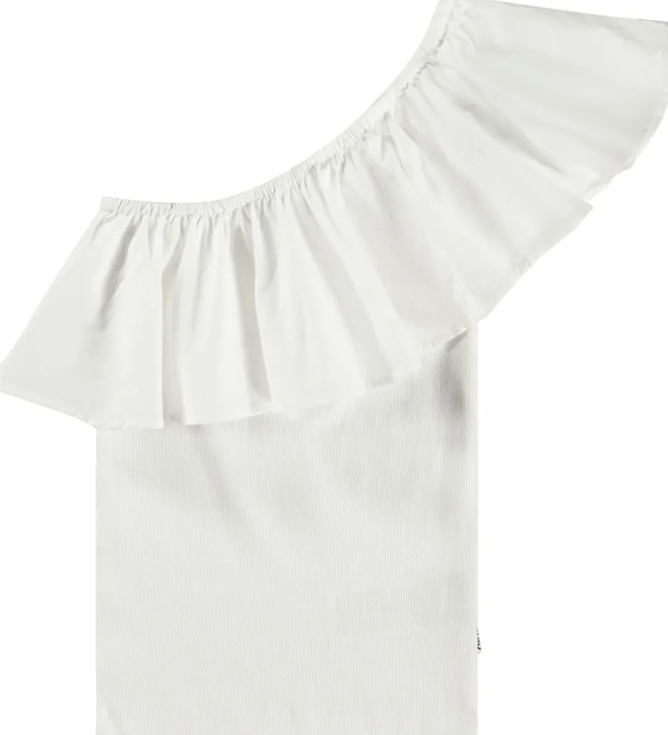 Toppe|Molo Top - Rib - Rebecca - Crisp White