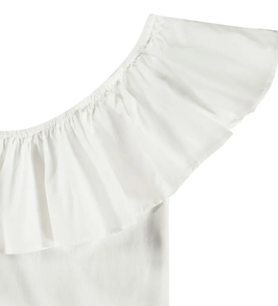 Toppe|Molo Top - Rib - Rebecca - Crisp White