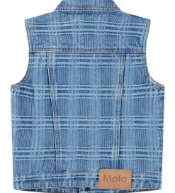 Veste|Molo Vest - Denim - Hertha - Washed Check