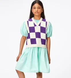 Veste|Molo Vest - Strik - Gitta - Purple Shell Check