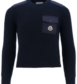 Uld|Moncler Bluse - Uld - Navy