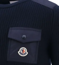 Uld|Moncler Bluse - Uld - Navy