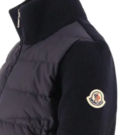 Striktrøjer|Moncler Cardigan - Uld/Dun - Navy