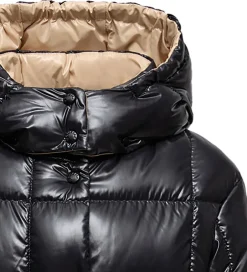 Overgangsjakker|Dunjakker Og Dynejakker|Moncler Dunjakke - Parana - Charcoal m. Beige