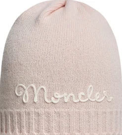 Huer Og Hatte|Moncler Hue - Uld - Pudderrosa