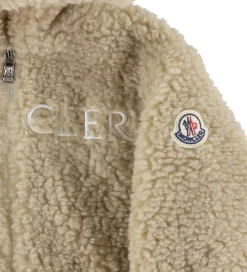 Fleece|Moncler Sæt - Fleecejakke/Leggings - Brun/Hvid