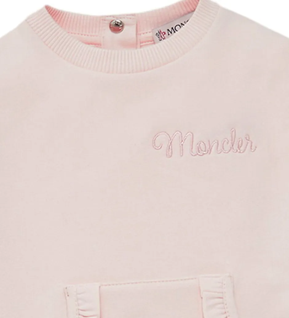 Kjoler|Moncler Sweatkjole - Pudderrosa
