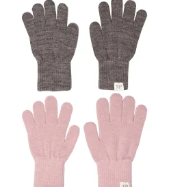 Handsker Og Luffer|MP Handsker - Uld - Comfy - 2-pak - Mix Denver/Mel Alt Rosa