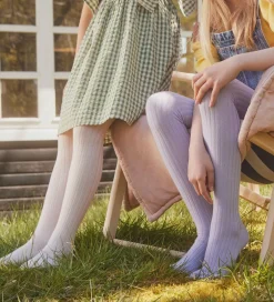 Strømpebukser|MP Strøebukser - Rib - Lavender Sky