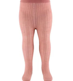 Uld|Strømpebukser|MP Strøebukser - Rib - Uld - Vintage Rose